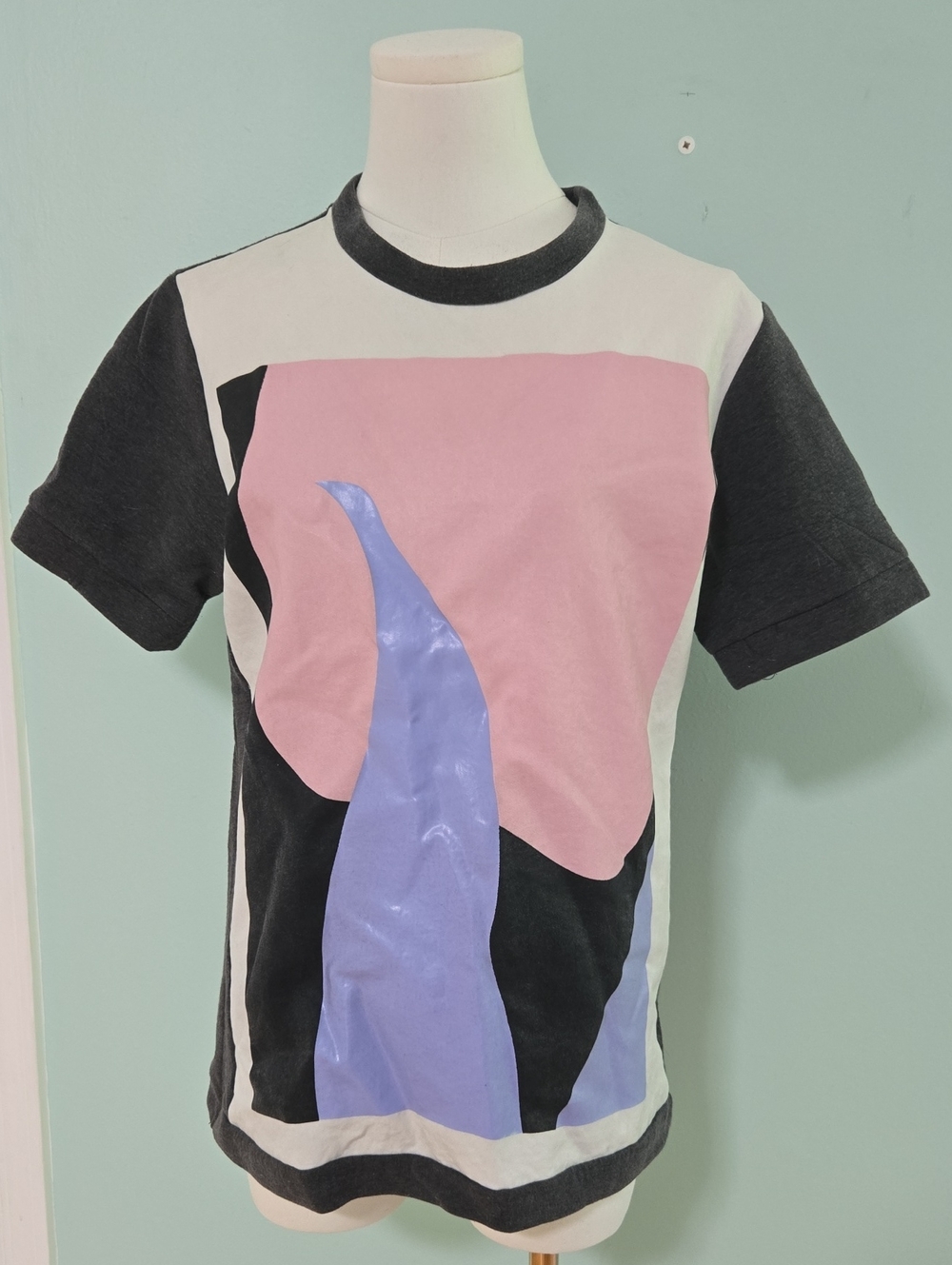 Marni Colorblock Tee - Pink, Lavender & Black